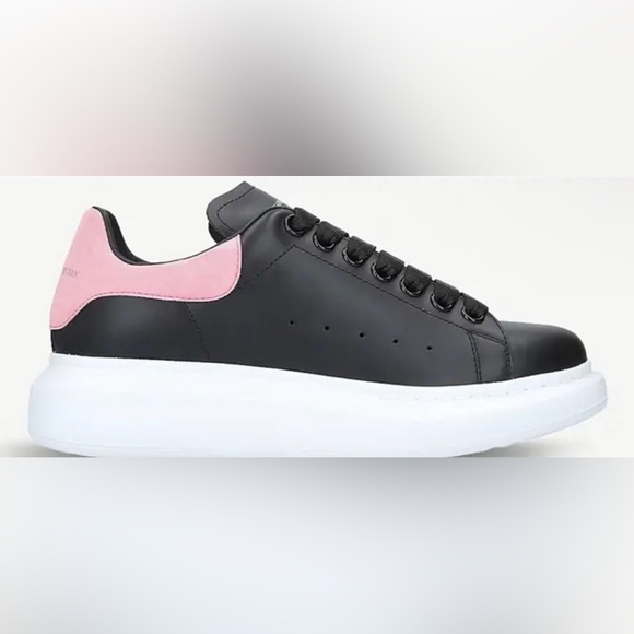 Alexander McQueen Shoes - Alexander McQueen Black and Pink Sneakers